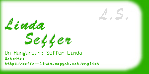 linda seffer business card
